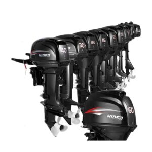Water Cooled Electric Start / Hand Crank 20HP 2 Stroke Hidea HD20F Outboard Motor