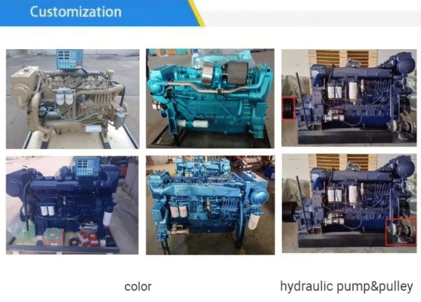 Weichai Wd10 Marine diesel Engine 312 hp WD10C312-18 Marine Engine Boat Engine 4 Stroke for Sale - Image 7